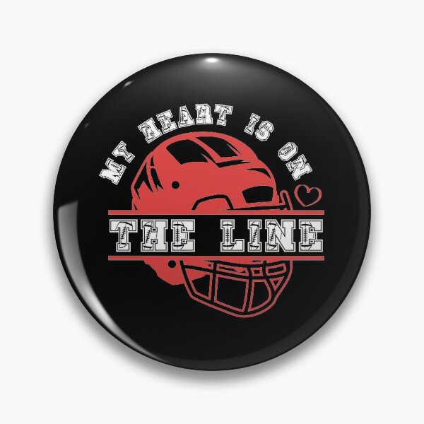 Item preview, Football My Heart Is On The Line  designed and sold by plussorn.