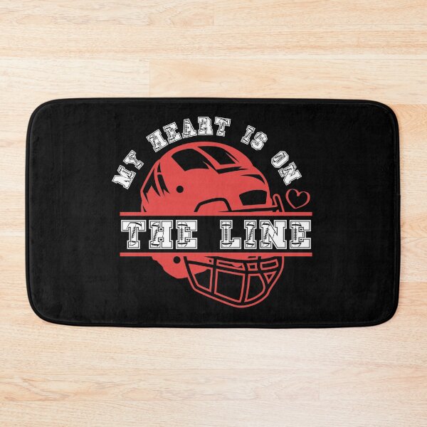 Item preview, Football My Heart Is On The Line designed and sold by plussorn.