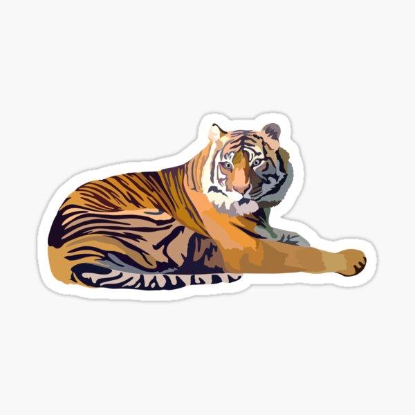 Vista previa del artículo con la obra «S es para tigre de Sumatra», diseñado y vendido por thezoogirl.