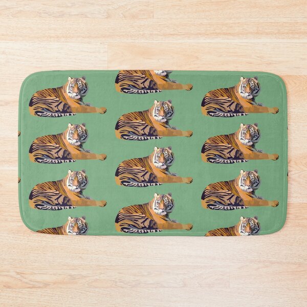 Item preview, S is for Sumatran Tiger,Sumatran Tiger Illustration – Wildlife Art for Conservation and Animal Lovers designed and sold by PrettylittlepastelUk.