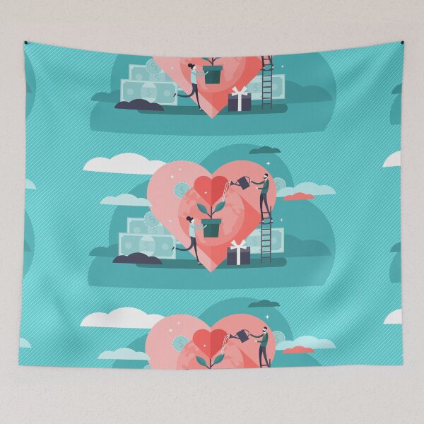 Item preview, Philanthropy Edition - National Nonprofit Day Couple Blue/ Pink designed and sold by Benjamin Daniel.