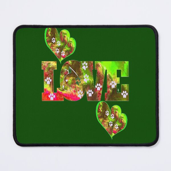 Item preview,  Love Vibrant Cat Design, nr 3,  for the Cat Lover,  Fulltime Cat Mom- pampered pets designed and sold by Adri Barnard.