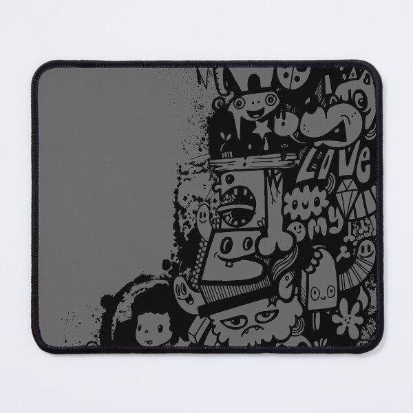 Spray Paint Doodle Mouse Pad