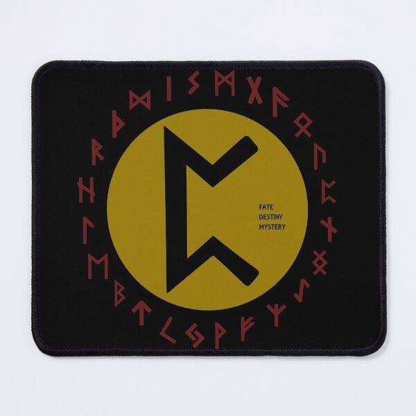 Item preview, Yellow Perdhro Elder Futhark Rune Symbol designed and sold by Depic Spirit.