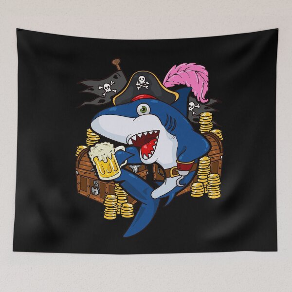 Artikelvorschau, Piratenkostüm Captain Hook Shark Lustige Kreuzfahrtkleidung entworfen und verkauft von Hananiah Merch.
