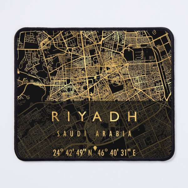 Item preview, RIYADH MAP SAUDI ARABIA designed and sold by hatimelhag.