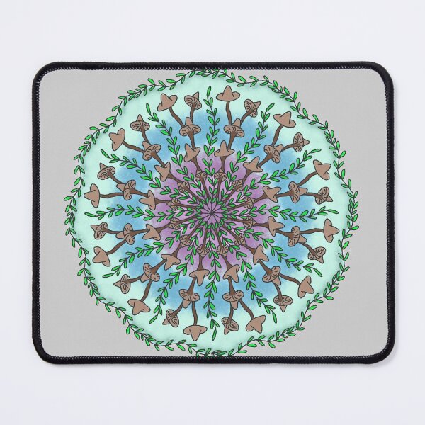 Item preview, mushroom mandala designed and sold by liny-art.
