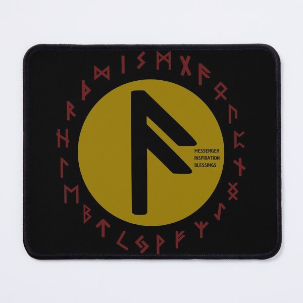 Item preview, Yellow Ansuz Futhark Rune Symbol designed and sold by Depic Spirit.