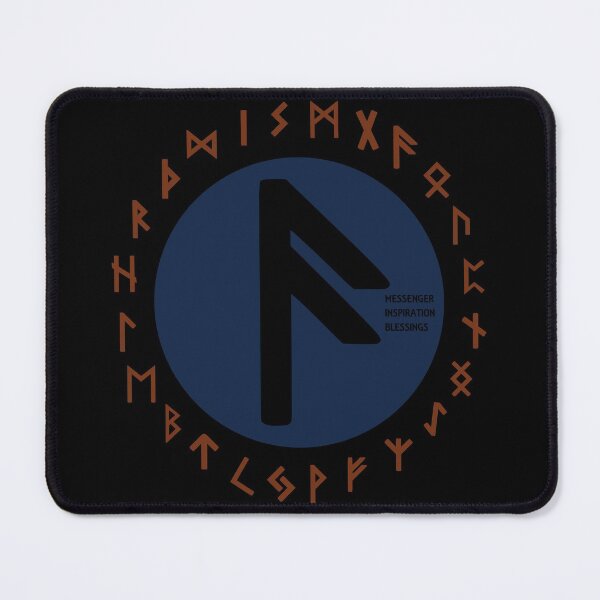 Item preview, Blue Ansuz Futhark Rune Symbol designed and sold by Depic Spirit.