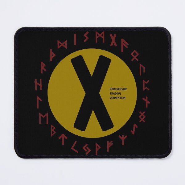 Item preview, Yellow Gebo Futhark Rune Symbols designed and sold by Depic Spirit.