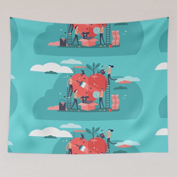 Item preview, Volunteering Edition - National Nonprofit Day Team Blue/ Red designed and sold by Benjamin Daniel.
