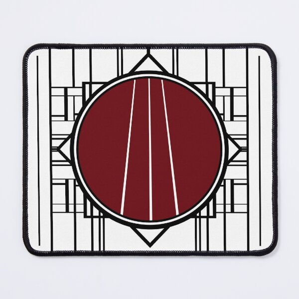 Item preview, Abstract retro pattern in wine red designed and sold by Xarah.