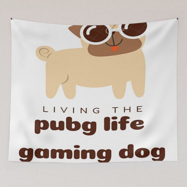 Item preview, Living the pubg life gaming dog designed and sold by Megh Trivedi.