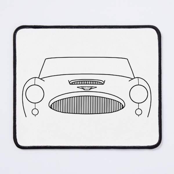 Item preview, Austin-Healey 3000 classic car outline graphic (black) designed and sold by soitwouldseem.