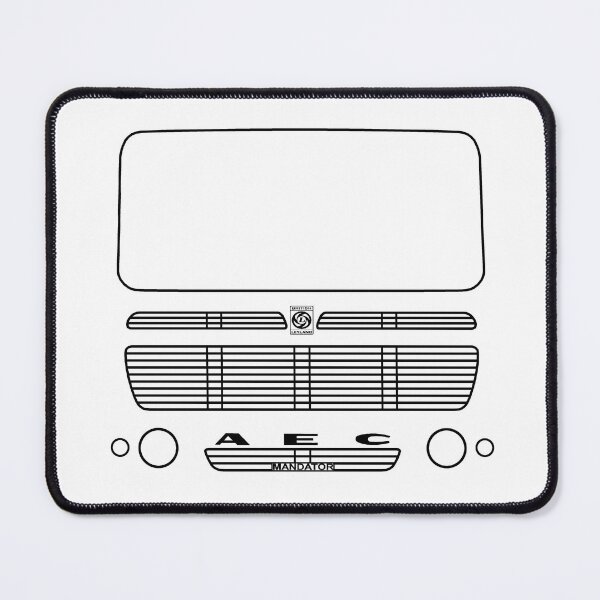 Item preview, AEC Mandator 1970s classic truck outline graphic (black) designed and sold by soitwouldseem.