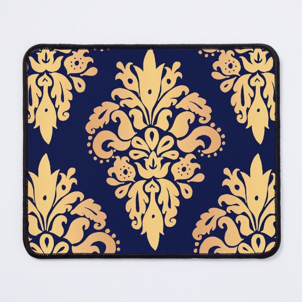 Item preview, Blue and Gold Classic Damask Pattern designed and sold by Julie Erin Designs.