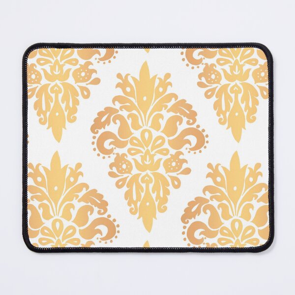 Item preview, Gold and White Classic Damask Pattern designed and sold by Julie Erin Designs.