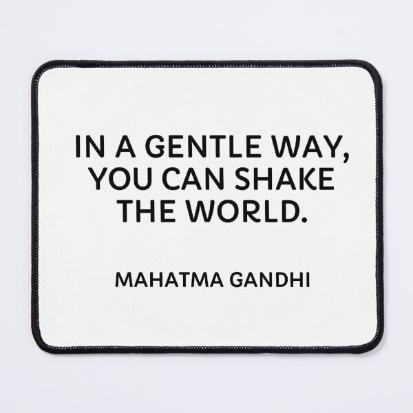 Item preview, Gandhi quotes - In a Gentle Way, You Can Shake The World designed and sold by Inspirationmotivation.