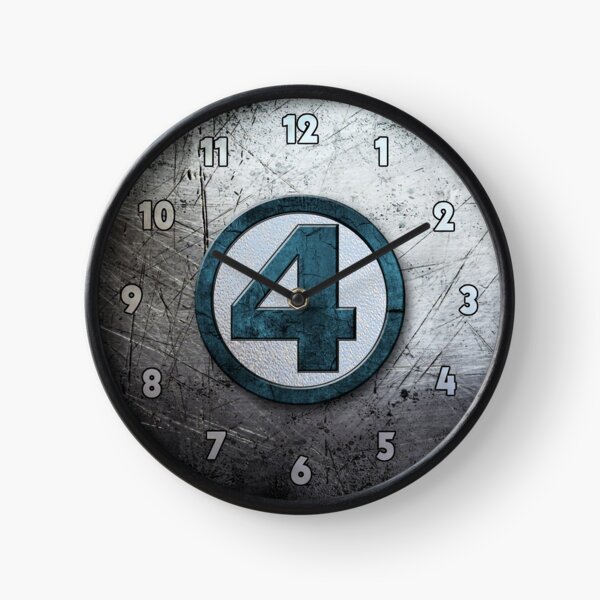 Fantastic Four Distressed Logo Clock