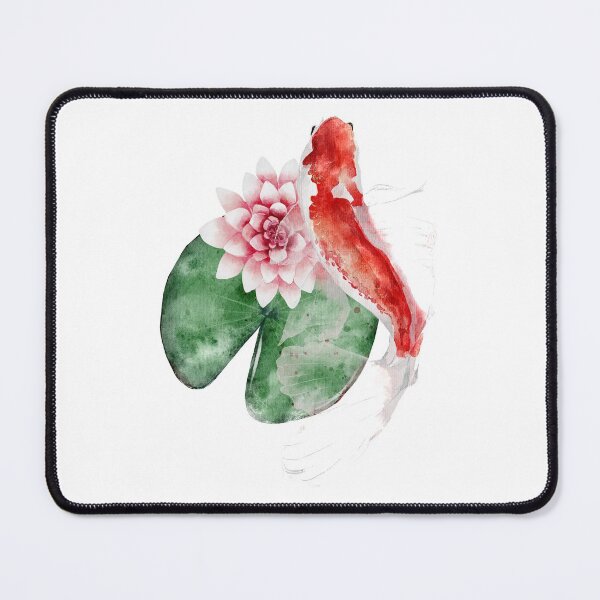 Item preview, Koi Fish in Lily Pads Watercolor Pattern designed and sold by TheMinnie.