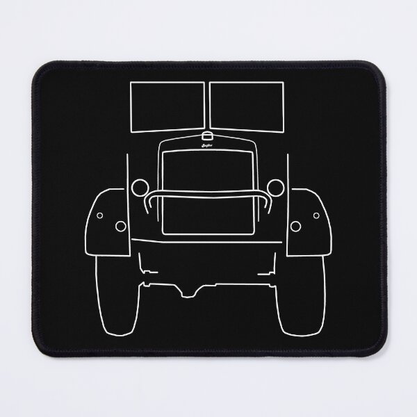 Item preview, Bedford QL classic truck outline graphic (white) designed and sold by soitwouldseem.