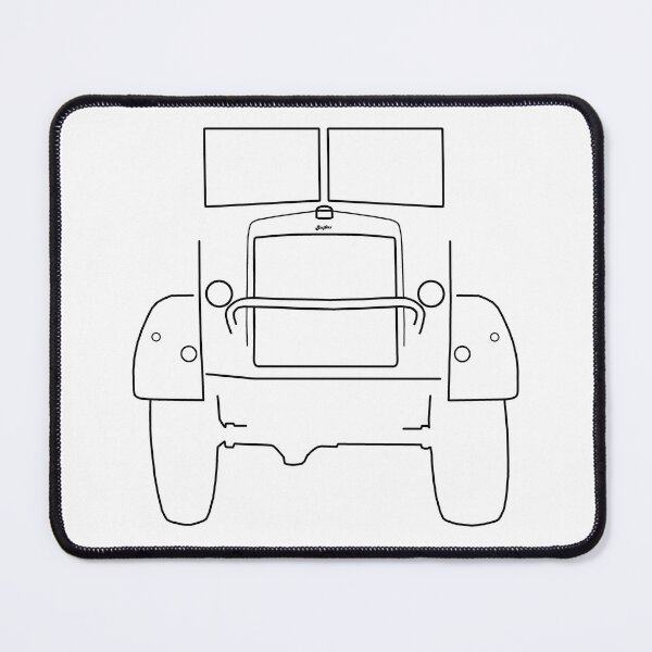 Item preview, Bedford QL classic truck outline graphic (black) designed and sold by soitwouldseem.