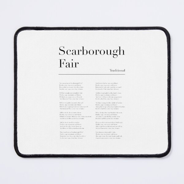 Item preview, Scarborough Fair Lyrics designed and sold by wisemagpie.