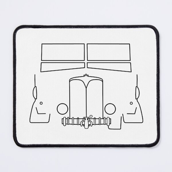Item preview, AEC Matador 4x4 classic lorry outline graphic (black) designed and sold by soitwouldseem.