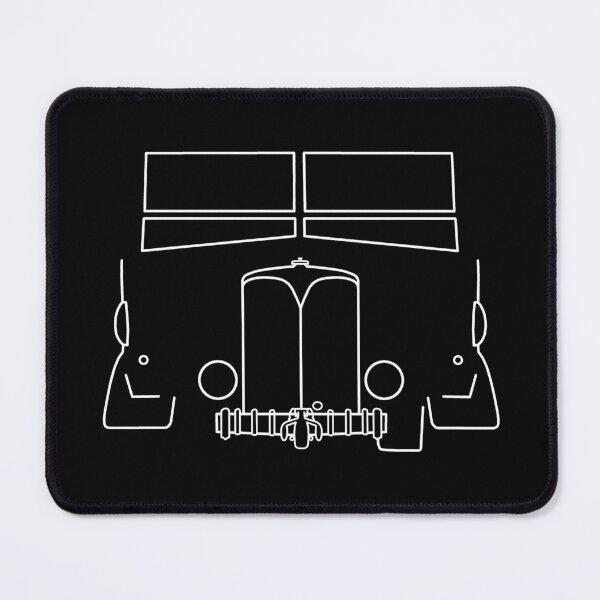 Item preview, AEC Matador 4x4 classic lorry outline graphic (white) designed and sold by soitwouldseem.