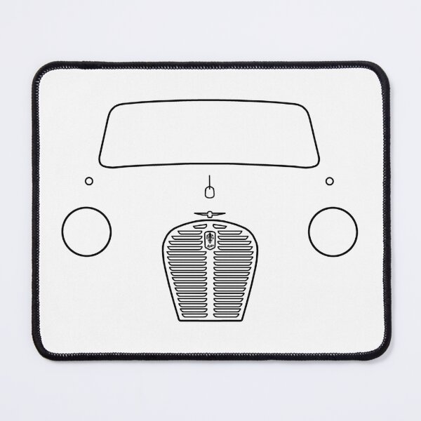 Item preview, Austin A30/A35 classic car outline graphic (black) designed and sold by soitwouldseem.