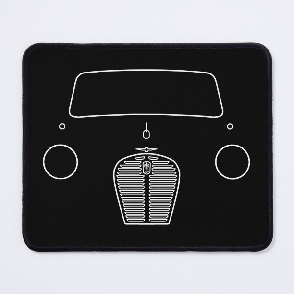 Item preview, Austin A30/A35 classic car outline graphic (white) designed and sold by soitwouldseem.