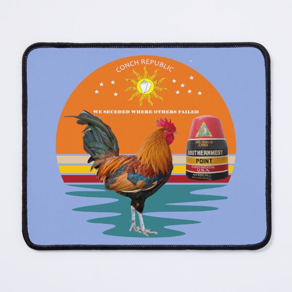 Item preview, Key West Rooster Conch Republic Southernmost Point Sunset designed and sold by KeysTreasures.