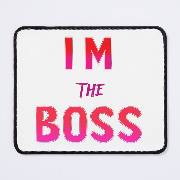 Item preview, im the boss hats designed and sold by AhmedXhah.