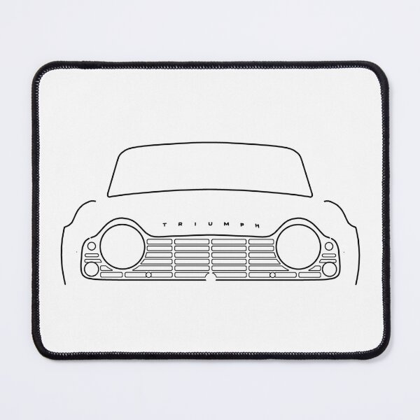 Item preview, Triumph TR4 classic car black outline graphic designed and sold by soitwouldseem.