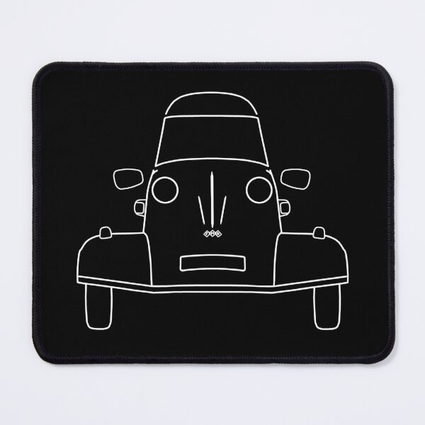 Item preview, Messerschmitt KR200 bubble car outline graphic (white) designed and sold by soitwouldseem.
