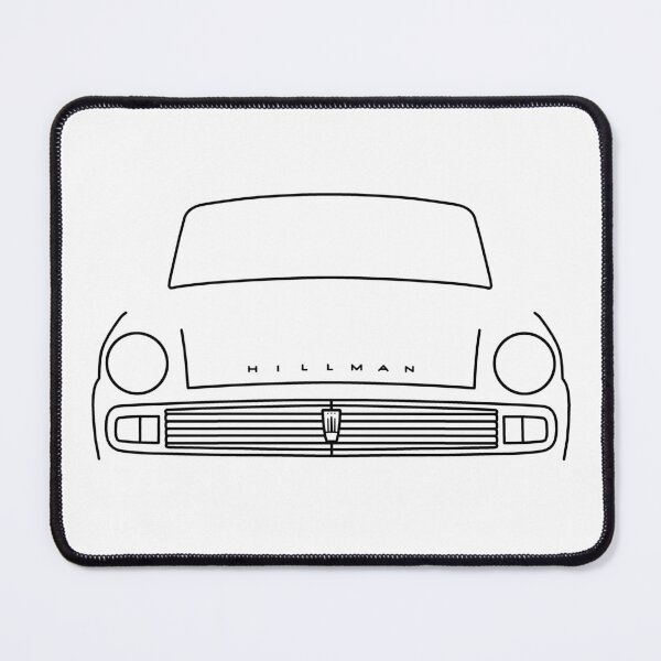 Item preview, Hillman Minx Series VI classic car outline graphic (black) designed and sold by soitwouldseem.