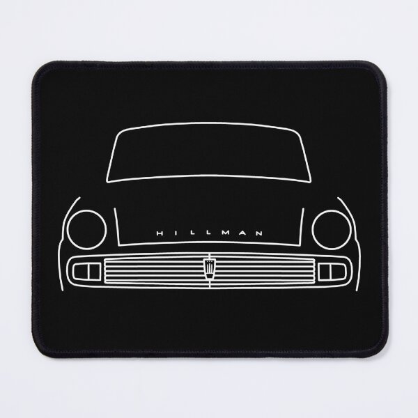 Item preview, Hillman Minx Series VI classic car outline graphic (white) designed and sold by soitwouldseem.