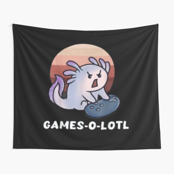 Item preview, Games-O-Lotl Funny Gaming Lizard Fish Axolotl Video Gamer | designed and sold by Codeking005.