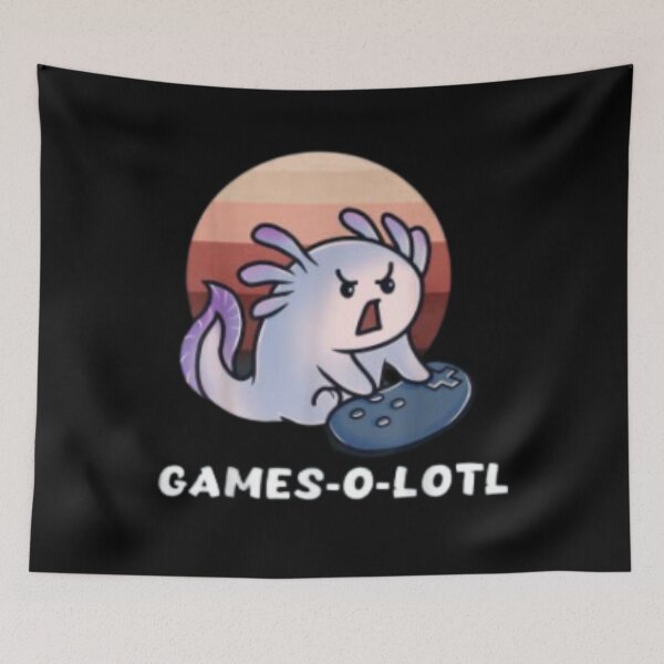 Item preview, Games-O-Lotl Funny Gaming Lizard Fish Axolotl Video Gamer | designed and sold by Codeking005.