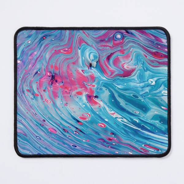 Item preview, Blue Pink Purple Abstract Acrylic Pour Art designed and sold by Adelle Smith.