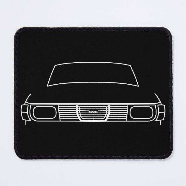 Item preview, Saab 99 outline graphic (white) designed and sold by soitwouldseem.