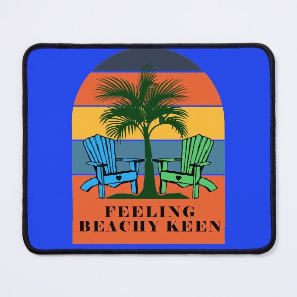 Item preview, Feeling Beachy Keen - Beach Chairs Palm Tree Blue BG designed and sold by KeysTreasures.