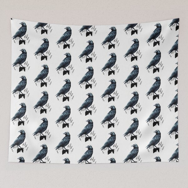 Item preview, Watercolour crow illustration  designed and sold by Elliezart.