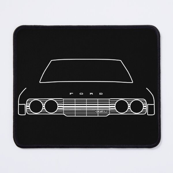 Item preview, 1970s Ford Cortina Mk3 outline graphic (white) designed and sold by soitwouldseem.