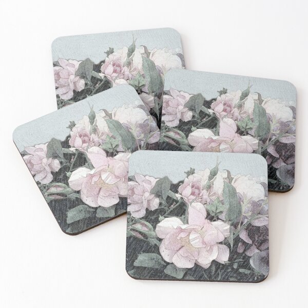 Item preview, Shabby Chic Romantic Rosebush Painting designed and sold by Anna Lemos.