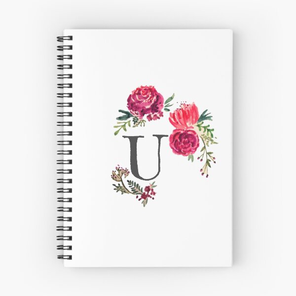 Artikelvorschau, Blumenmonogramm-Aquarell-Buchstabe U entworfen und verkauft von SaraLoone.