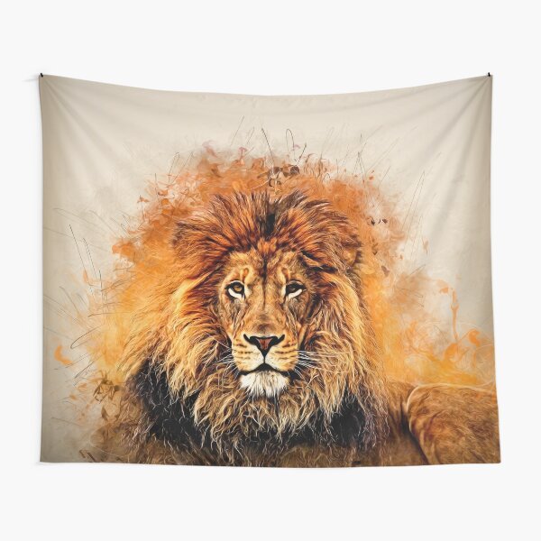 Liquid Lion Tapestry