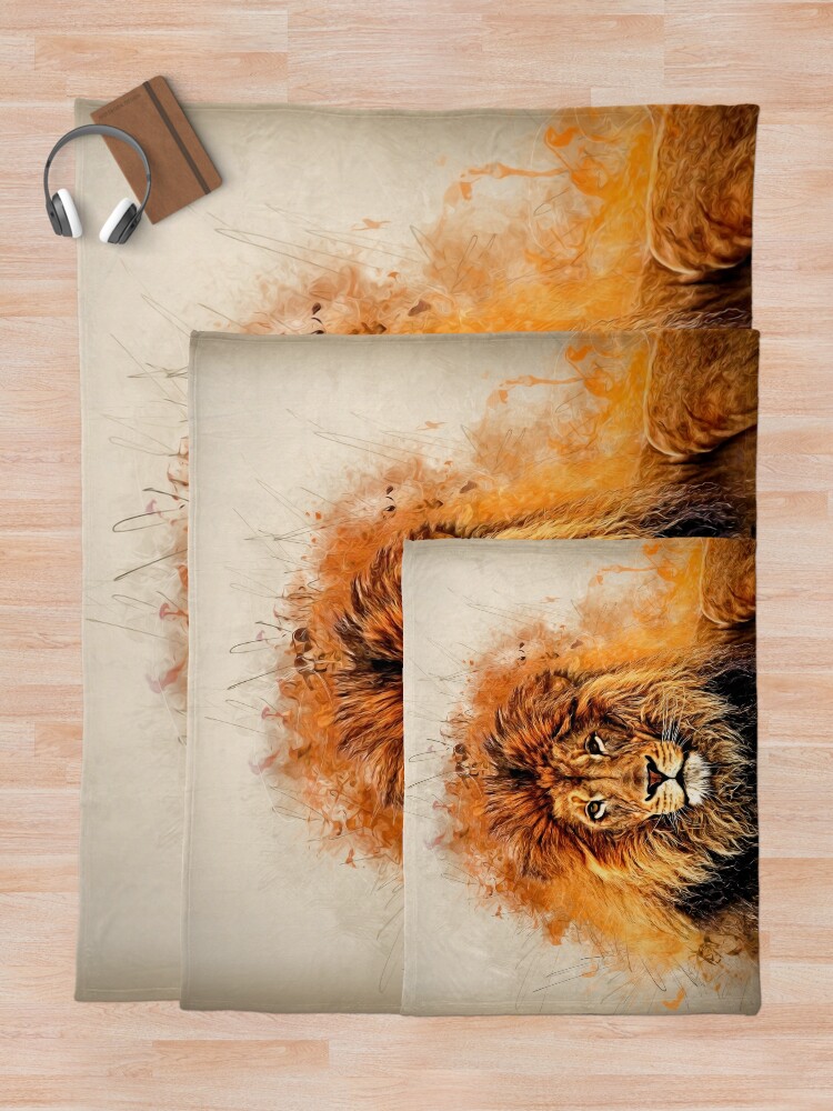 Alternate view of Liquid Lion Throw Blanket