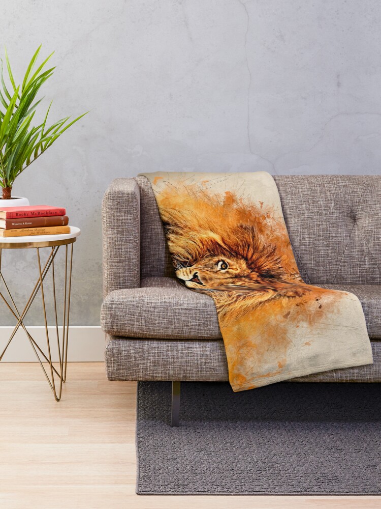 Alternate view of Liquid Lion Throw Blanket
