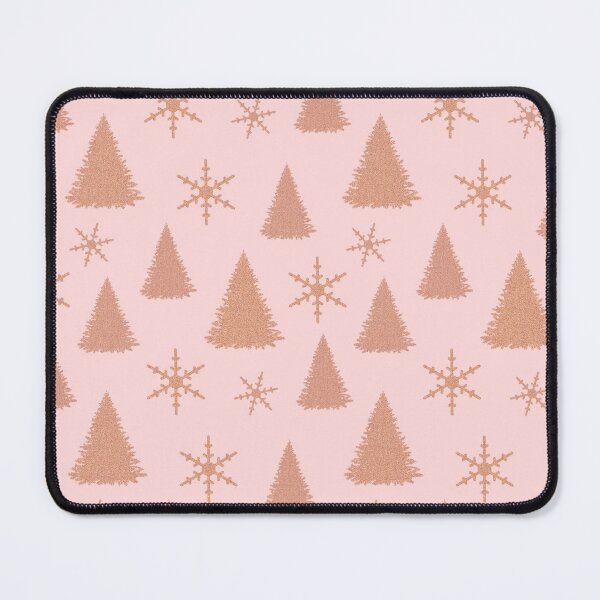 Item preview, Rose Gold Christmas Trees and Snowflakes designed and sold by Julie Erin Designs.